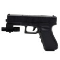 Pistolet Na Kulki Wodne Strzałki Piankowe Laser Czarny LEAN Toys