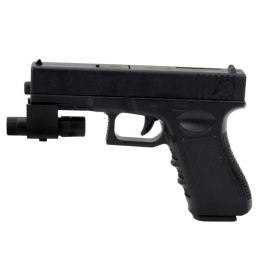 Pistolet Na Kulki Wodne Strzałki Piankowe Laser Czarny LEAN Toys