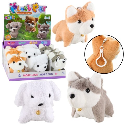 Pluszowy Piesek Z Kręcącym Ogonkiem Brelok Zawieszka LEAN Toys Pluszowy Piesek Z Kręcącym Ogonkiem Brelok Zawieszka LEAN Toys