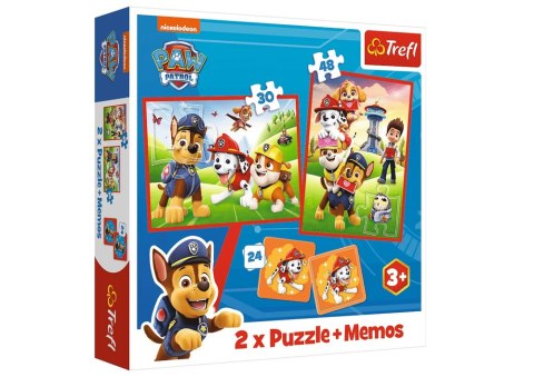 Puzzle - 2w1 + memos - Psia ekipa w akcji - Viacom PAW Patrol 93337 Trefl Puzzle Puzzle - 2w1 + memos - Psia ekipa w akcji - Viacom PAW Patrol 93337 Trefl Puzzle