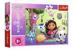 Puzzle - 30 - Gabi i jej uroczy domek - Universal Gabbys Dollhouse 18301 Trefl Puzzle
