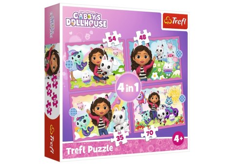 Puzzle - 4w1 - Przygody Gabi / Universal Gabby"s Dollhouse 34620 Trefl Puzzle Puzzle - 4w1 - Przygody Gabi / Universal Gabby"s Dollhouse 34620 Trefl Puzzle