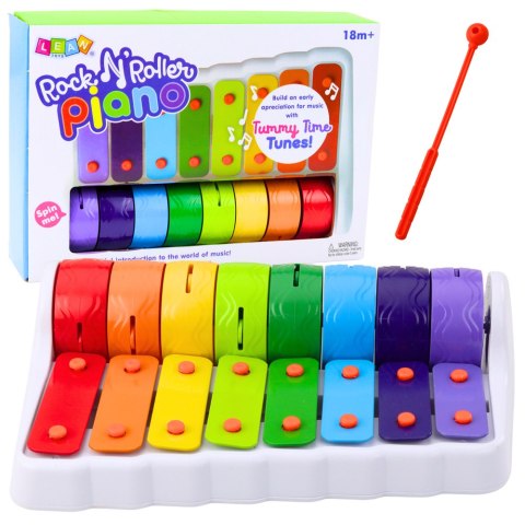 Rock N' Roller Piano Instrument Dla Malucha Cymbałki Obrotowe Koła Kolorowe LEAN Toys Rock N' Roller Piano Instrument Dla Malucha Cymbałki Obrotowe Koła Kolorowe LEAN Toys