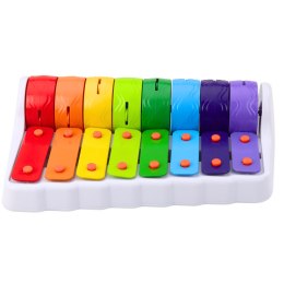 Rock N' Roller Piano Instrument Dla Malucha Cymbałki Obrotowe Koła Kolorowe LEAN Toys