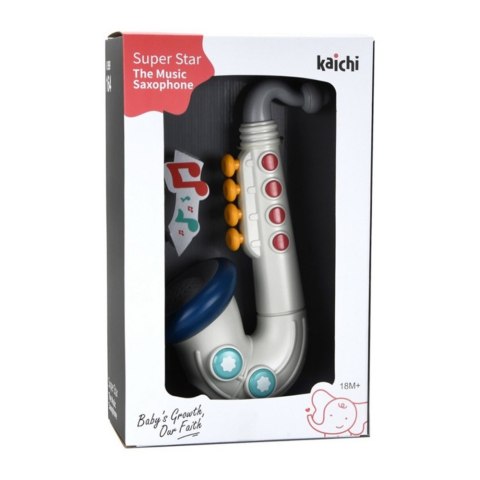 Saksofon Muzyczny Dla Malucha Instrument Interaktywny LEAN Toys Saksofon Muzyczny Dla Malucha Instrument Interaktywny LEAN Toys