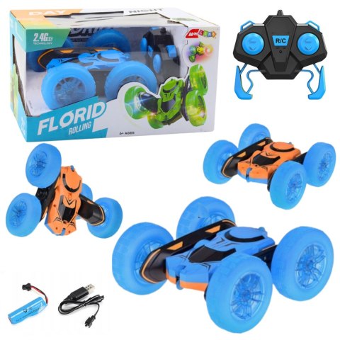 Samochód Kaskaderski Auto Zdalnie Sterowane RC 360° Niebieski LEAN Toys Samochód Kaskaderski Auto Zdalnie Sterowane RC 360° Niebieski LEAN Toys
