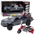 Samochód Pickup Z Motorem Światłą Dźwięki Szary 1:12 LEAN Toys