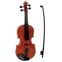 Skrzypce Instrument Dla Dzieci Smyczek Ciemny Brązowy LEAN Toys