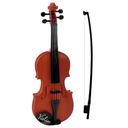 Skrzypce Instrument Dla Dzieci Smyczek Ciemny Brązowy LEAN Toys