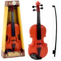 Skrzypce Instrument Dla Dzieci Smyczek Jasny Brązowy LEAN Toys