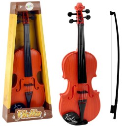 Skrzypce Instrument Dla Dzieci Smyczek Jasny Brązowy LEAN Toys