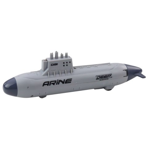 Statek Łódź Podwodna Strzelająca Torpedami Napęd Szara 28cm LEAN Toys Statek Łódź Podwodna Strzelająca Torpedami Napęd Szara 28cm LEAN Toys