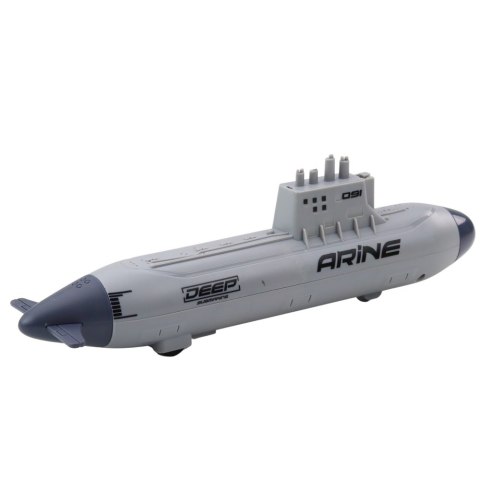 Statek Łódź Podwodna Strzelająca Torpedami Napęd Szara 28cm LEAN Toys Statek Łódź Podwodna Strzelająca Torpedami Napęd Szara 28cm LEAN Toys