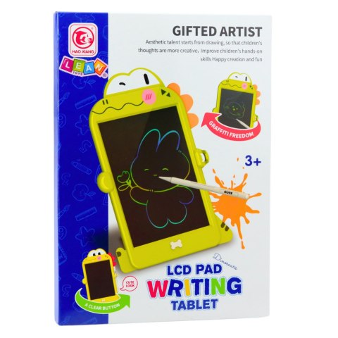Tablica Do Rysowania Pisania LCD Rysik Dinozaur Zielona LEAN Toys Tablica Do Rysowania Pisania LCD Rysik Dinozaur Zielona LEAN Toys