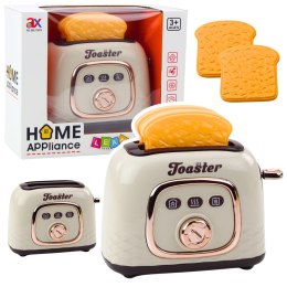 Toster Zabawkowy Dla Dzieci Elegancki Efekt Dźwiękowy Grzanki Biały LEAN Toys