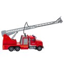 Wóz Strażacki Drabina Wysięgnik Napęd Woda Światła Dźwięki LEAN Toys