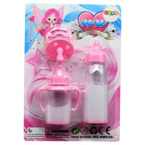 Zestaw Dla Niemowlaka Lalki Butelki Znikające Mleko Smoczek LEAN TOYS Zestaw Dla Niemowlaka Lalki Butelki Znikające Mleko Smoczek LEAN TOYS