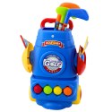 Zestaw Do Gry W Golfa Wózek 3 Kije 2 Chorągiewki 4 Piłeczki LEAN Toys