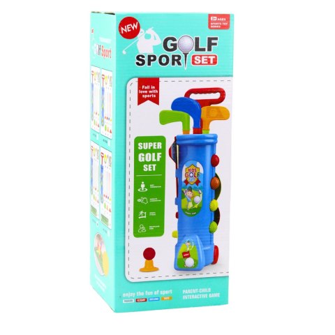 Zestaw Do Gry W Golfa Wózek Kije Pole Gra Sportowa 20el LEAN Toys Zestaw Do Gry W Golfa Wózek Kije Pole Gra Sportowa 20el LEAN Toys