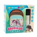 Zestaw Do Karaoke Dla Dzieci Z Jednorożcem Mikrofon Bluetooth LEAN Toys