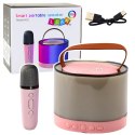 Zestaw Do Karaoke Głośnik Mikrofon Bezprzewodowy K52 RGB Bluetooth Różowy LEAN Toys