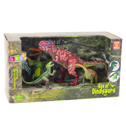 Zestaw Figurek Dinozaury Ruchome Nogi Paszcze 4szt LEAN Toys Zestaw Figurek Dinozaury Ruchome Nogi Paszcze 4szt LEAN Toys