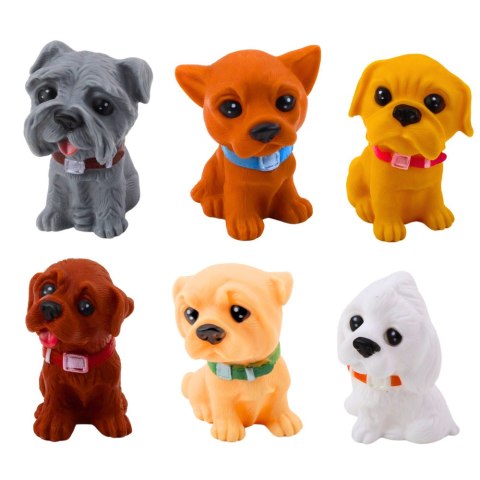 Zestaw Figurek Urocze Pieski Szczeniaczki Gumowe 8cm 6szt LEAN Toys Zestaw Figurek Urocze Pieski Szczeniaczki Gumowe 8cm 6szt LEAN Toys