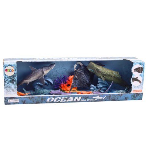 Zestaw Figurki Zwierzęta Morskie Ruchome Elementy Płaszczka LEAN Toys Zestaw Figurki Zwierzęta Morskie Ruchome Elementy Płaszczka LEAN Toys
