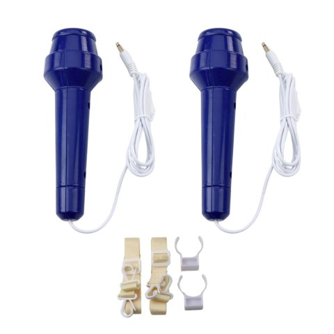 Zestaw Karaoke Dwa Mikrofony Głośnik Bluetooth MP3 Nagrywanie LED LEAN Toys Zestaw Karaoke Dwa Mikrofony Głośnik Bluetooth MP3 Nagrywanie LED LEAN Toys