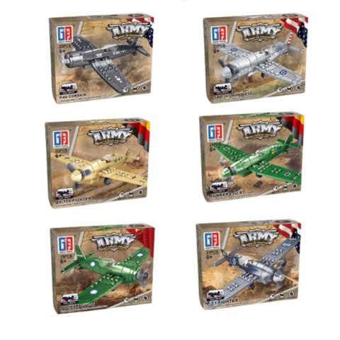 Zestaw Klocki Konstrukcyjne Myśliwiec Samolot Wojskowy Napęd LEAN TOYS Zestaw Klocki Konstrukcyjne Myśliwiec Samolot Wojskowy Napęd LEAN TOYS