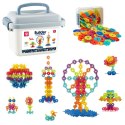 Zestaw Klocków Śnieżynki W Walizce Konstrukcyjne 140el LEAN Toys