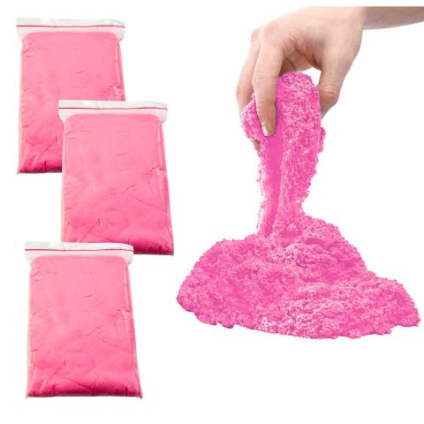 Zestaw Magiczny Piasek Różowy 3kg Foremki Narzędzia Dmuchana Plansza LEAN Toys Zestaw Magiczny Piasek Różowy 3kg Foremki Narzędzia Dmuchana Plansza LEAN Toys