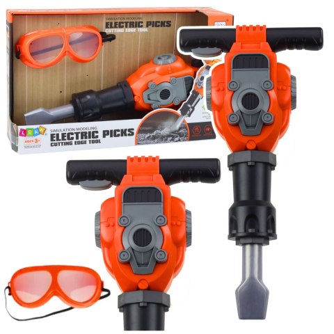 Zestaw Majsterkowicz Młot Pneumatyczny Okulary Pomarańczowy LEAN Toys Zestaw Majsterkowicz Młot Pneumatyczny Okulary Pomarańczowy LEAN Toys