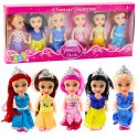 Zestaw Mini Laleczek Księżniczki Bajkowe Sukienki 6szt LEAN Toys