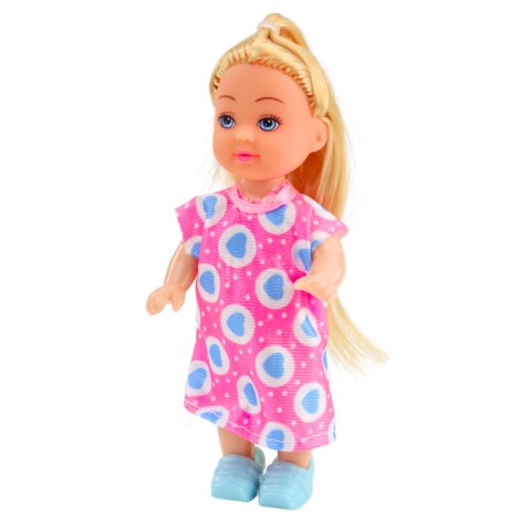 Zestaw Mini Laleczka Akcesoria Do Pielęgnacji Różowa Sukienka LEAN TOYS Zestaw Mini Laleczka Akcesoria Do Pielęgnacji Różowa Sukienka LEAN TOYS