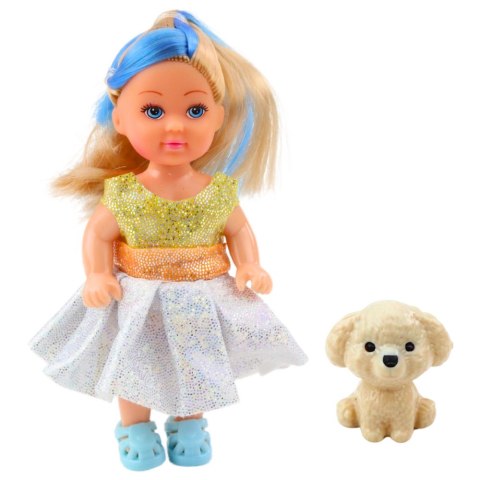 Zestaw Mini Laleczka W Sukience Piesek Lalka Pupil Mix 12cm LEAN TOYS Zestaw Mini Laleczka W Sukience Piesek Lalka Pupil Mix 12cm LEAN TOYS
