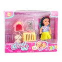Zestaw Mini Laleczka W Sukience Pieski Buda Transporter LEAN TOYS