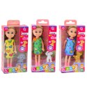 Zestaw Mini Laleczka W Sukience Z Pieskiem 14,5cm Mix LEAN TOYS