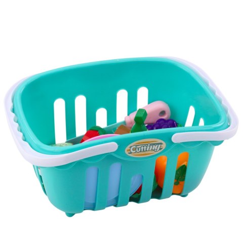 Zestaw Owoce Do Krojenia Na Rzep Talerzyki Nóż Koszyk LEAN Toys Zestaw Owoce Do Krojenia Na Rzep Talerzyki Nóż Koszyk LEAN Toys