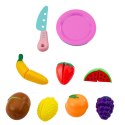 Zestaw Owoce Do Krojenia Na Rzep Talerzyki Nóż Koszyk LEAN Toys
