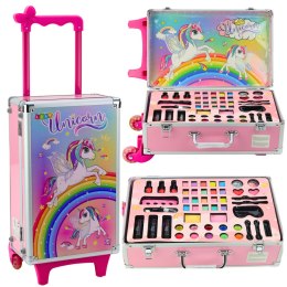 Zestaw Piękności W Walizce Na Kółkach Jednorożec Różowa LEAN Toys