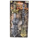 Zestaw Rycerski Gladiator Miecz Ochraniacze Pas Zdobione LEAN TOYS