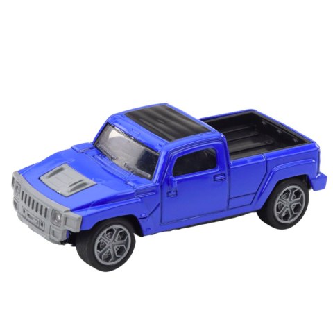 Zestaw Samochód Metalowy Z Kamperem Przyczepa Niebieski LEAN Toys Zestaw Samochód Metalowy Z Kamperem Przyczepa Niebieski LEAN Toys