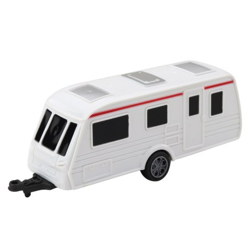 Zestaw Samochód Metalowy Z Kamperem Przyczepa Niebieski LEAN Toys Zestaw Samochód Metalowy Z Kamperem Przyczepa Niebieski LEAN Toys