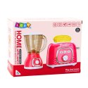 Zestaw Urządzeń Kuchennych Toster Blender Światła Dźwięki Różowy LEAN Toys