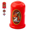 Zestaw Wyrzutnia Z Bączkiem Latający Dysk Smok Czerwony LEAN Toys