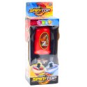 Zestaw Wyrzutnia Z Bączkiem Latający Dysk Smok Czerwony LEAN Toys