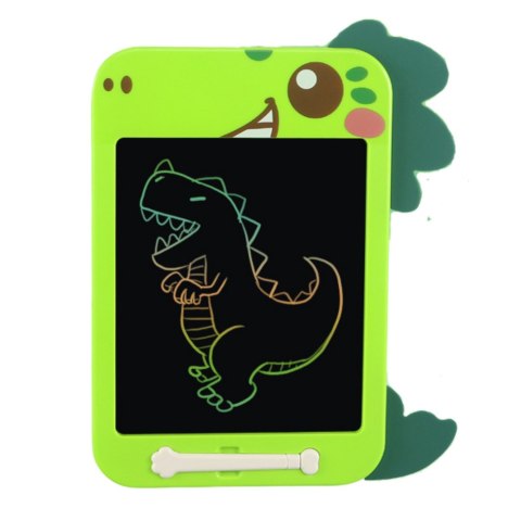 Znikopis Tablica Do Rysowania Pisania LCD Rysik Dinozaur Zielony LEAN Toys Znikopis Tablica Do Rysowania Pisania LCD Rysik Dinozaur Zielony LEAN Toys