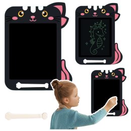 Znikopis Tablica Do Rysowania Pisania LCD Rysik Kot Czarny LEAN Toys