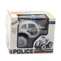 Autko Policyjne Przewrotek Czujnik Przeszkód 360° Światła Dźwięki Biały LEAN TOYS